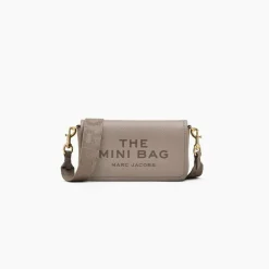 The Leather Mini Crossbody, Cement