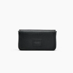 The Leather Mini Crossbody, Black