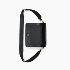 The Leather Mini Crossbody, Black