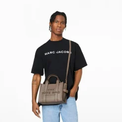 The Leather Small Tote Bag, Cement