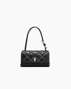 The Quilted Mini Dual Skuldertaske, Black