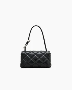 The Quilted Mini Dual Skuldertaske, Black