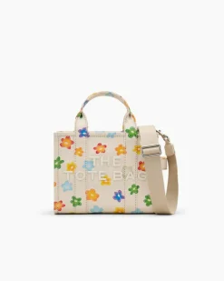 The Small Tote Bag, White Multi