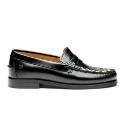 The Sofia Loafers, Black/White, 37