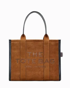 The Suede Large Tote Bag, Copper