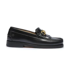 The Valerie Loafers, Black Leather, 38