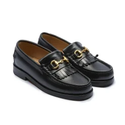 The Valerie Loafers, Black Leather, 38
