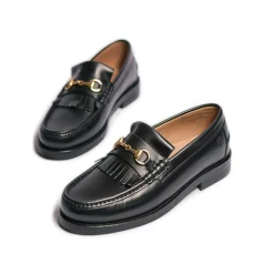 The Valerie Loafers, Black Leather, 38