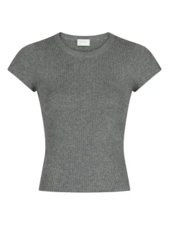 Tirra Knit T-shirt, Dark Grey Melange, 38