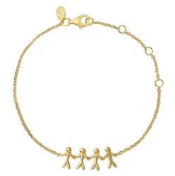Together Family 4 Armbånd, Guld, 19,5 cm