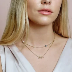 Together Family 3 Halskæde, Gold Plated, 45 cm