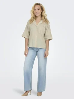 Tokyo Life Skjorte, Moonbeam, L