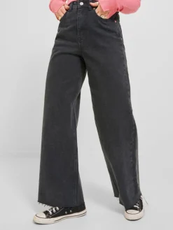 Tokyo Wide Jeans, Black Denim, W29/L34
