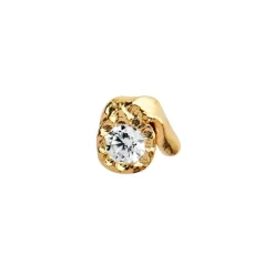 Tres Petit Flow Ørering, Gold Plated