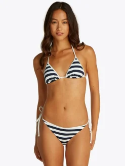 Triangle Bikinitop, Stripe Dark Night Navy/Ivory, S