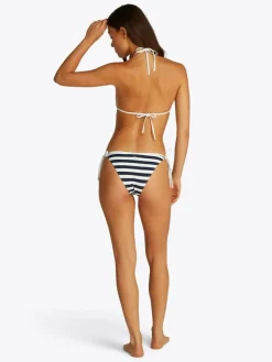 Triangle Bikinitop, Stripe Dark Night Navy/Ivory, S