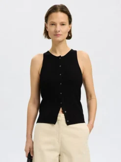 Trixie Knit Top, Black, M