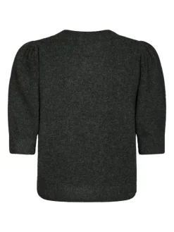 Trudy Deco Knit Cardigan, Antracit Melange, 40