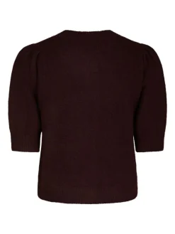 Trudy Deco Knit Cardigan, Wine, 40