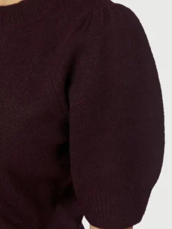 Trudy Deco Knit Cardigan, Wine, 40