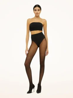 Tummy 20 Control Top Tights, Black, XL
