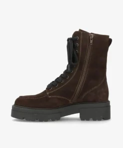 Valley S Snørestøvler, Brown Dark Suede, 40