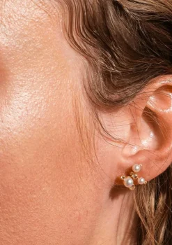 Venus Trinity Øreringe, Gold Plated