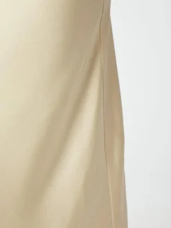 Vicky Heavy Sateen Nederdel, Light Yellow, 42