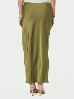 Vicky Heavy Sateen Nederdel, Sage Green, 42