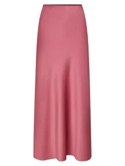 Vicky Heavy Sateen Nederdel, Cherry Pink, 42