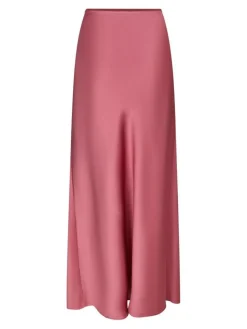 Vicky Heavy Sateen Nederdel, Cherry Pink, 42