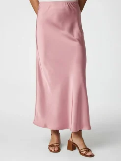 Vicky Heavy Sateen Nederdel, Evening Rose, 36