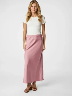 Vicky Heavy Sateen Nederdel, Evening Rose, 36