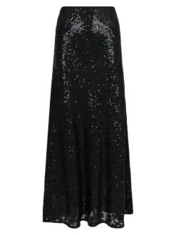 Vicky Sequins Nederdel, Sort, 36