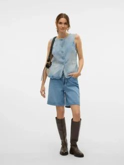 Villa Bermuda Denimshorts, Light Blue Denim, L