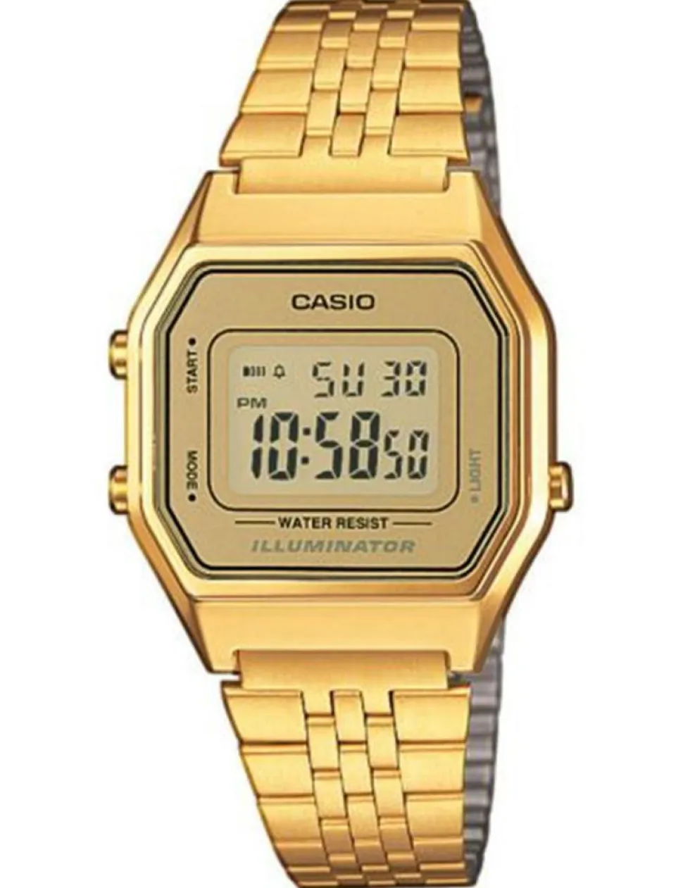 Vintage LA680WEGA-9ER Digitalur, Gold, 29 mm