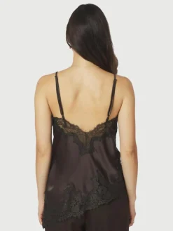 Viole Lace Top, Dark Brown, 36