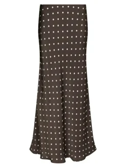 Viso Dot Nederdel, Dark Brown, 42