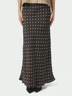 Viso Dot Nederdel, Dark Brown, 42