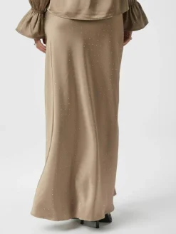 Viso Heavy Sateen Bedaz Nederdel, Dark Taupe, 42