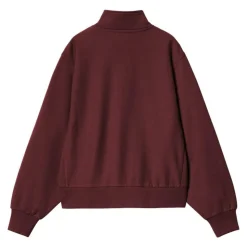 W' American Scr. High Neck Sweatshirt, Malbec, XS