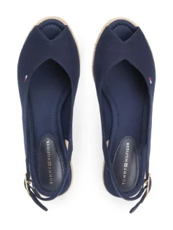 Wedge Espadrilles Sandaler, Space Blue, 39