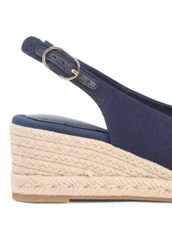 Wedge Espadrilles Sandaler, Space Blue, 39