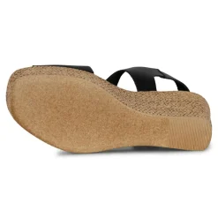 Wedges High Sandaler, Sort, 42