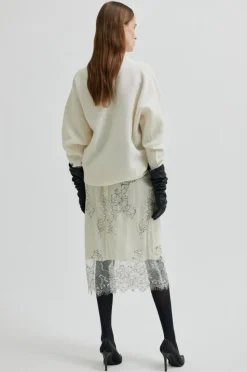 Wila Lace Nederdel, Tofu, XL