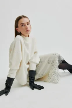 Wila Lace Nederdel, Tofu, XL