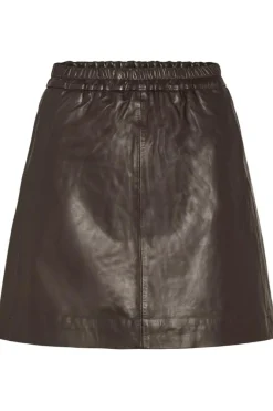 WookIW Lædernederdel, Coffee Bean, 42