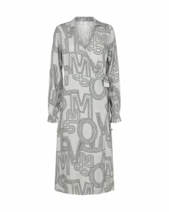 Wrapmilu Kjole, Glacier Grey, 34