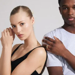 Wrenley Recycled Ring, Gold Plated