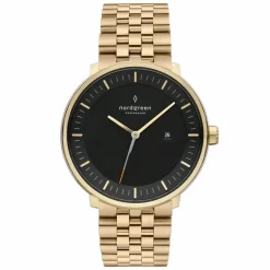 X Christopher Philosopher PH36GO5LGOBLCH Ur, Guld/Sort, 36 mm